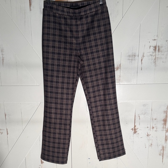 Anthropologie Sanctuary Plaid Pants Blue and Gray Women's - Picture 9 of 13